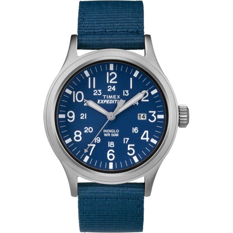 Timex Expedition® Scout - Navy Blue/Brown Nylon Strap Malaysia