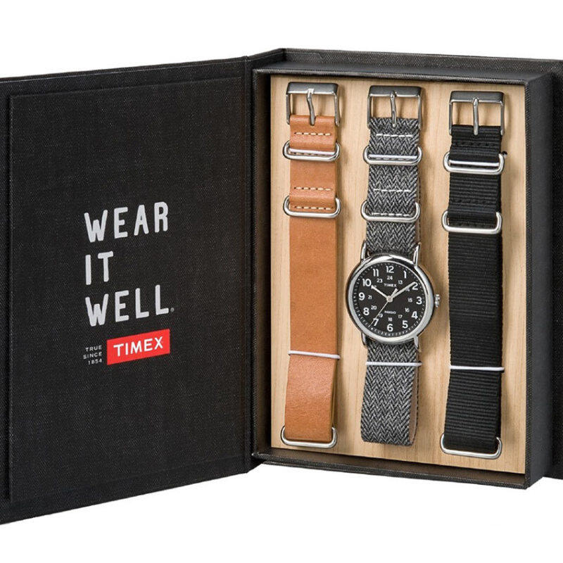 Timex Men TWG012400 Weekender™ 38mm - Box Set Genuine Leather and Fabric Strap Watch Malaysia