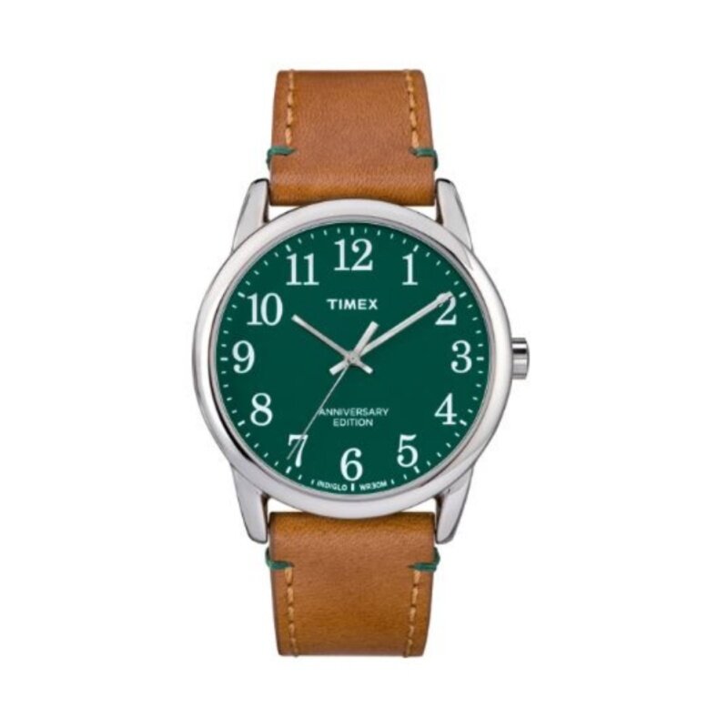 Timex Style-Originals Originals Modern Silvertone Case Green Dial Tan Strap Malaysia