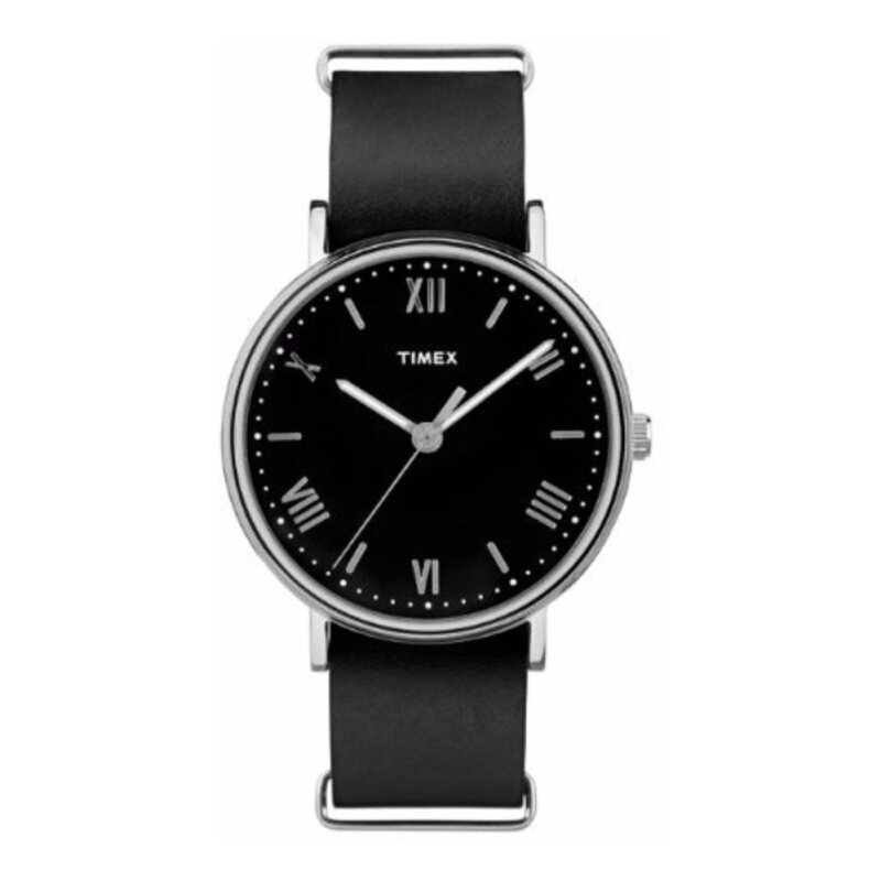Timex Style-Style Elevated Elevated Classic Straps And Bracelets Southview Mens 41Mm Black Dial/Black Strap/Silver-Tone Case Malaysia