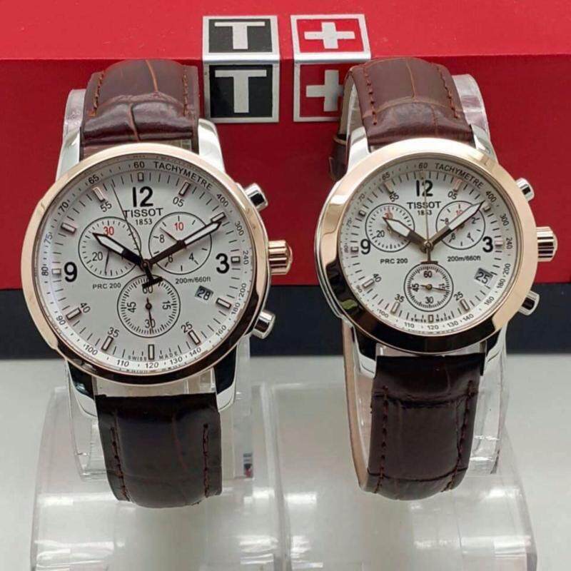 Tissot Men Women Couple Leather Quartz Date Wrist Fancy Watch Malaysia