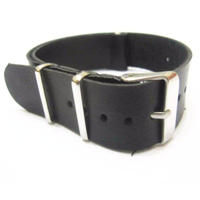 Twinklenorth 22mm Black Genuine Leather Nato Military Watch Band
Strap NATO-024 Malaysia