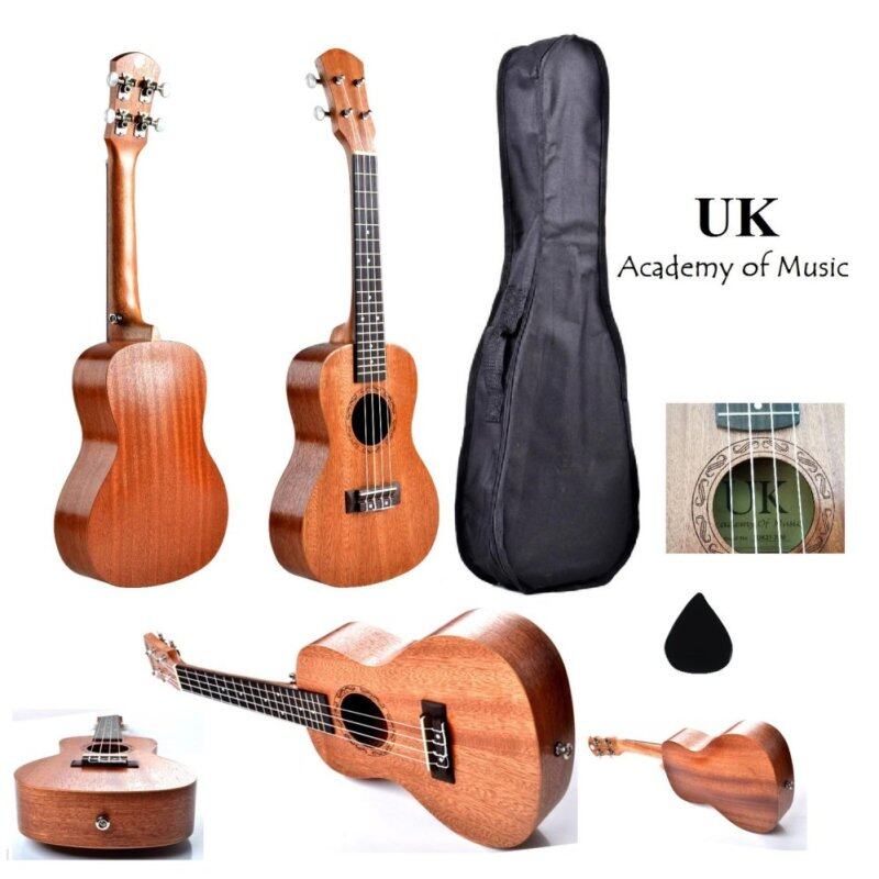 UK Concert Ukulele 24 Inch Professional Sapelle Wood With Free Bag and Ukulele Pick (Wood Color) Malaysia