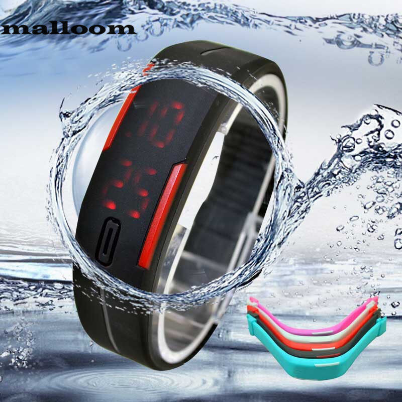 Unisex Sport Watch Silicone Bangle Digital LED Men Watches Jelly Waterproof Bracelet Women Wristwatch Malaysia