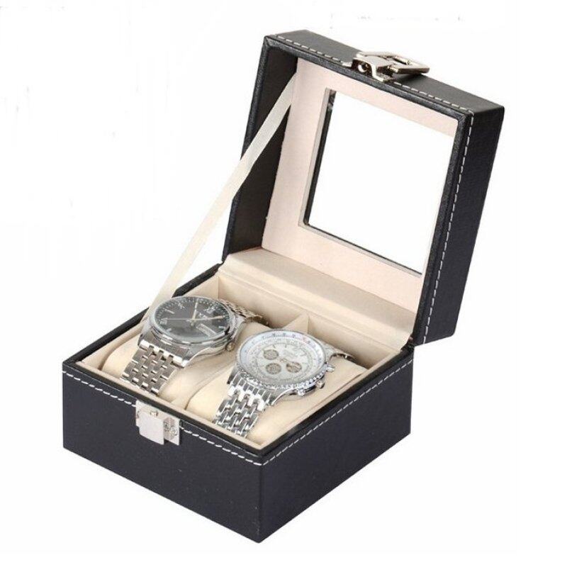 Watch Case PU Leather Box Storage 2 Slots Malaysia
