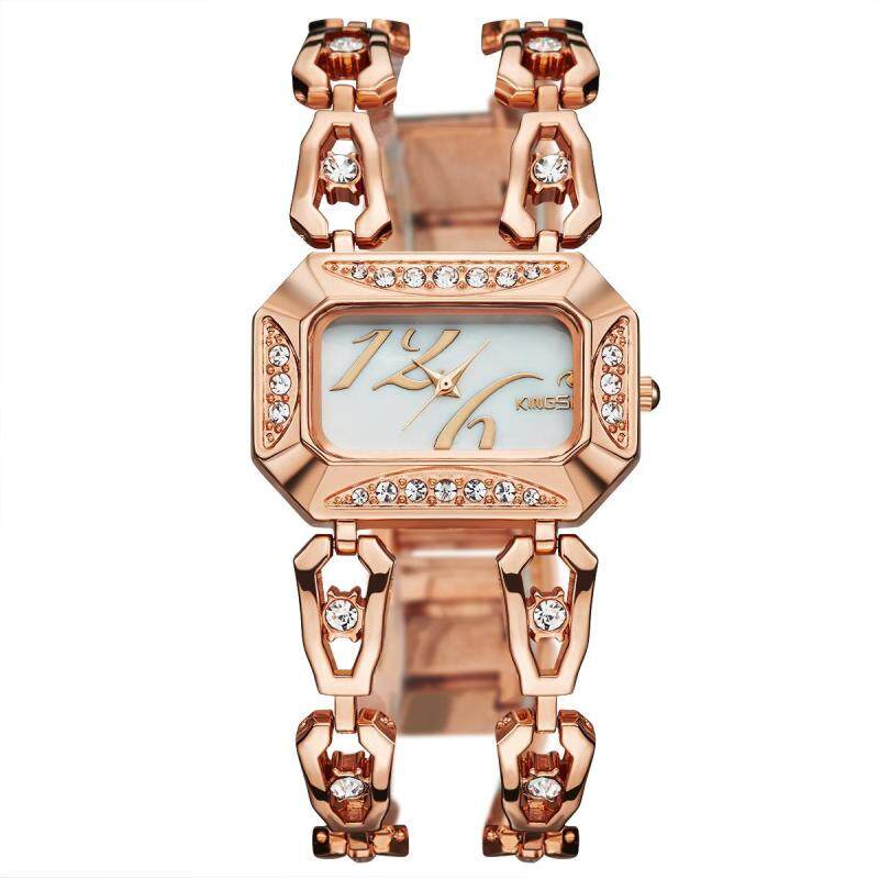 Womdee 2016 new kingsky twist drill diamond watch watch watch customized wholesale manufacturers of quartz watch (Rose Gold) Malaysia