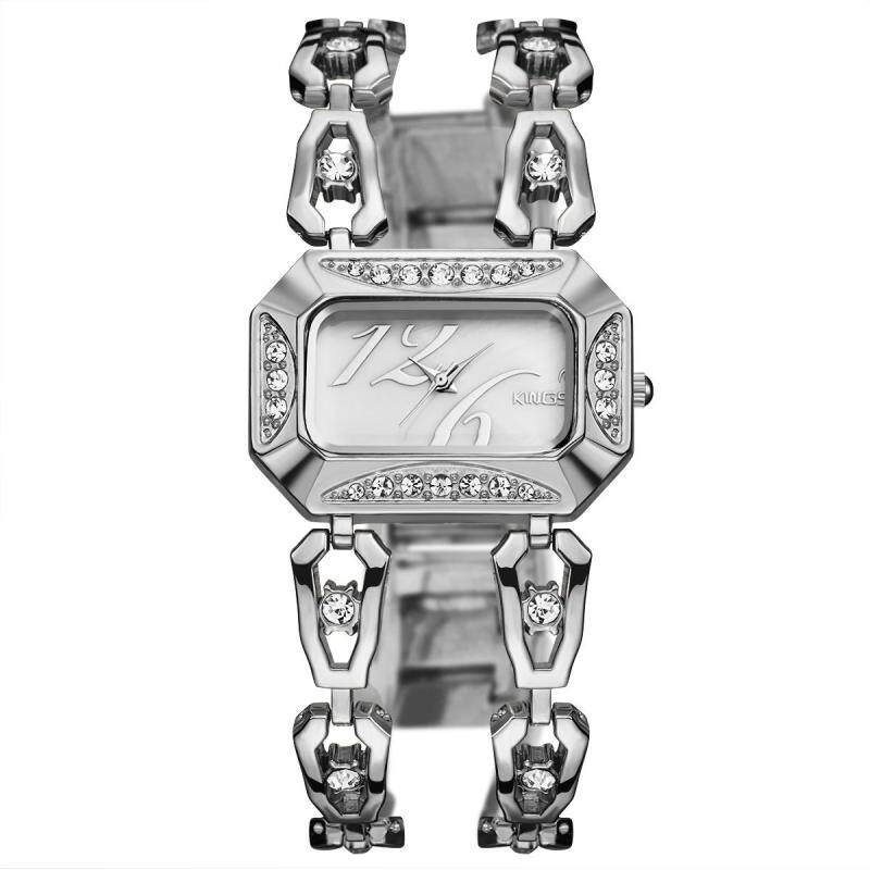 Womdee 2016 new kingsky twist drill diamond watch watch watch customized wholesale manufacturers of quartz watch (Silver) Malaysia