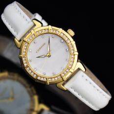 Womdee A wholesale Aili million everyone on behalf of Korean fine ladies watch dial diamond shell quartz watch (White) Malaysia