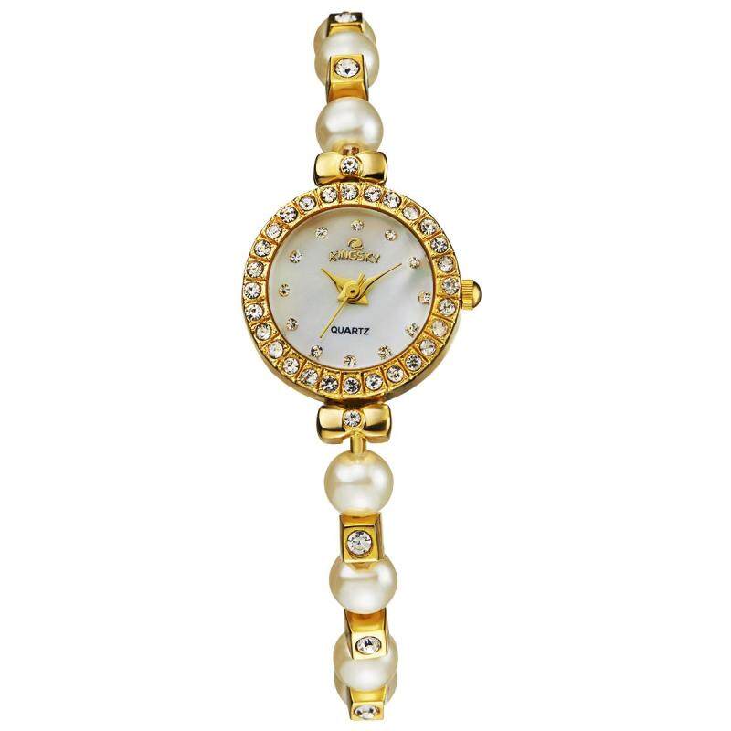 Womdee EBay aliexpress wish Dunhuang ec21 support on behalf of MS kingsky quartz watch bead chain (Gold) Malaysia