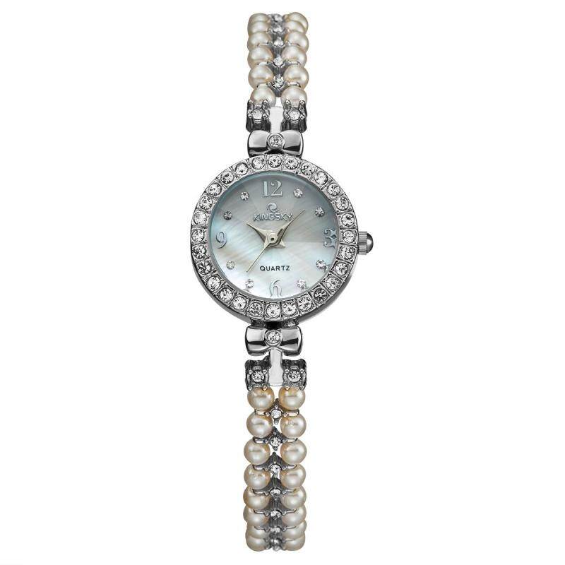 Womdee Kingsky foreign trade watch beads bracelet to sell through the quartz watch factory direct wholesale (Silver) Malaysia