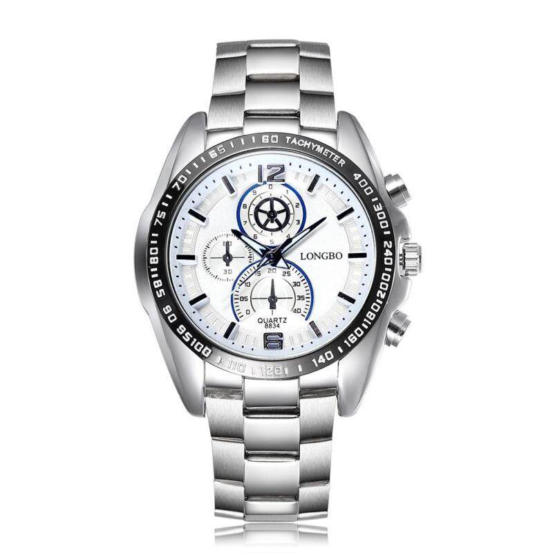 Womdee Long explosion models wholesale authentic thin quartz movement trend of casual mens fashion strip watch (White) Malaysia