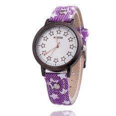 Womdee Network selling Ke purple KEZZI PU belt fashion watch Star students watch Watch (Purple) Malaysia