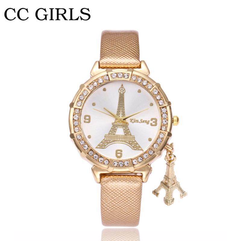 Women Ladies Watch Eiffel Tower Paris Vintage Leather Wrist Watches Students Girls Set Malaysia