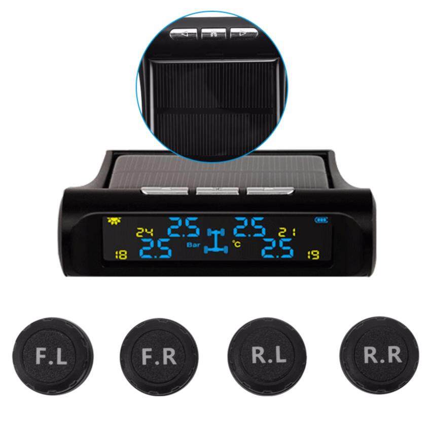 FineTop Solar Wireless TPMS Tyre Tire Pressure Monitor System+4<br/><br/>External Sensors MA1075