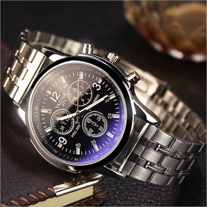 YAZOLE Quartz Watch Jam Tangan Men Stainless Steel Fashion Watch Jam Tangan Popular Selling Models For Business Brand Famous Luminous Blue 2016 LZ705 705 Malaysia