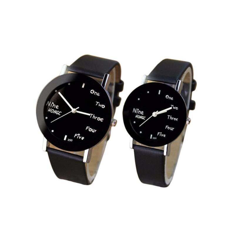 YBC 1 Pair Fashion Couple Watches Quartz Round Dial Watch Malaysia