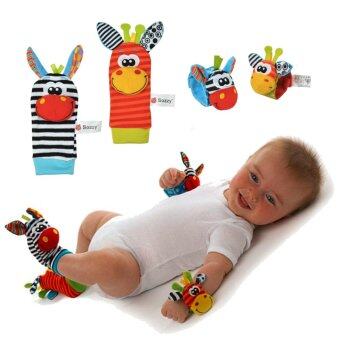 Baby Hands And Feet Rattles (2 Wrist Rattles + 2 Foot Socks Rattles ...